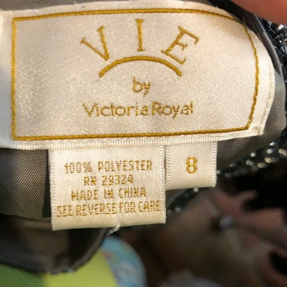 Victoria Royal Gorgeous Heavy Silver Beaded Top 🤩 R2 - Picture 6 of 11